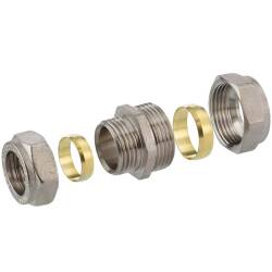 Brass reducing compression fitting