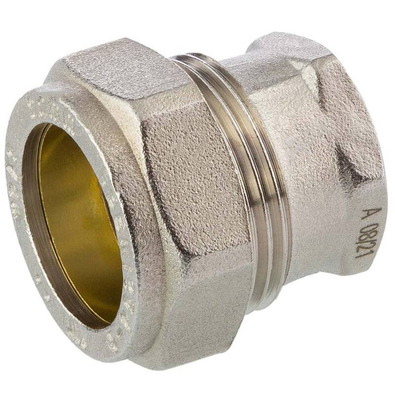 Adattatore raccordo a compressione x filetto femmina in ottone