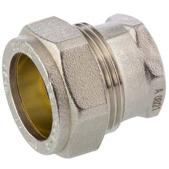 Brass adapter compression fitting x female thread 22mm x 3/4"