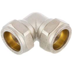 Brass elbow 90&deg; compression fitting