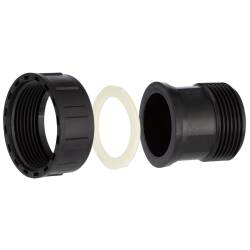 PP female/male threaded socket with nut