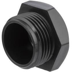 Endkappe Aussengewinde PP Schwarz 3/4", St&uuml;ck