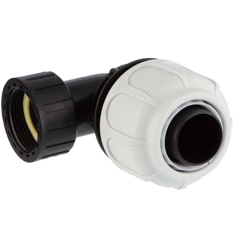 Compression fitting 90° BD FAST with female thread for suction/delive ...