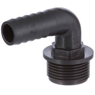 PP-Schlauchtülle 90° Aussengewinde x Tülle 3/4" x 16mm