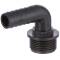 Portagomma curvo 90 con filetto maschio, in PP, 3/4" x 16mm