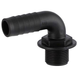 PP elbow 90° hose tail with male thread