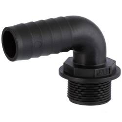PP-Schlaucht&uuml;lle 90&deg; Aussengewinde x T&uuml;lle 1 1/4" x 32mm