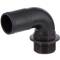 Portagomma curvo 90 con filetto maschio, in PP, 1 1/4" x 40mm
