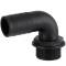 Portagomma curvo 90 con filetto maschio, in PP, 1 1/2" x 38mm