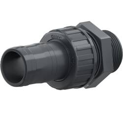 U-PVC male threaded union with hose nozzle