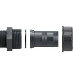 U-PVC male threaded union with hose nozzle