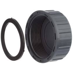 U-PVC female threaded end cap incl. gasket