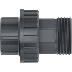 PVC-U Union, Female Socket x Male Thread