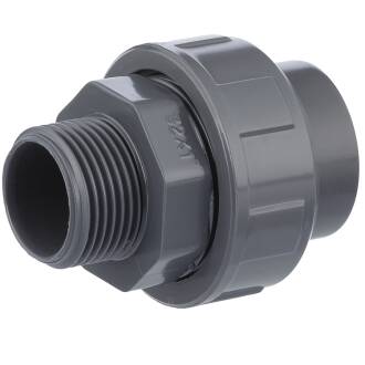 PVC-U Verschraubung Klebemuffe x Aussengewinde 32mm x 1"