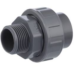 PVC-U Verschraubung Klebemuffe x Aussengewinde 32mm x 1"