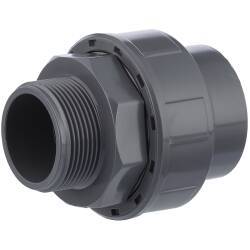 PVC-U Union, Female Socket x Male Thread 50mm x 1 1/2"