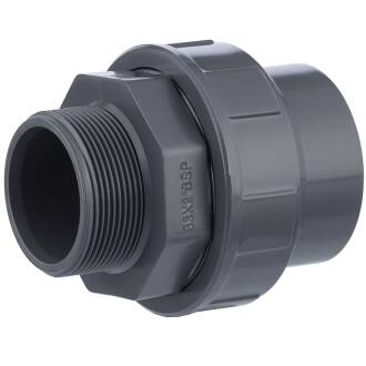 PVC-U Verschraubung Klebemuffe x Aussengewinde 63mm x 2"