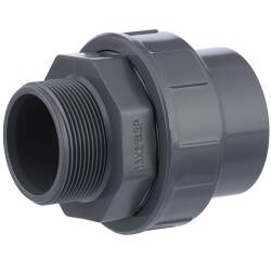 PVC-U Verschraubung Klebemuffe x Aussengewinde 63mm x 2"