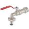 Brass ball valve spigot male thread x QuickConnector 3/4" x 1"