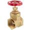 Valvola a saracinesca femmina in ottone 3/4"