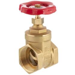 Valvola a saracinesca femmina in ottone 1 1/4&quot;