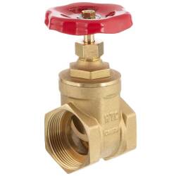 Valvola a saracinesca femmina in ottone 1 1/4&quot;