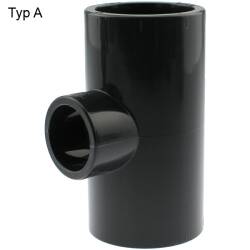 PVC-U T-St&uuml;ck reduziert 3fach Klebemuffe 160 x 110mm