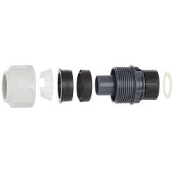 Compression fitting BD FAST with female thread for PoolFlex solvent flexible pipes