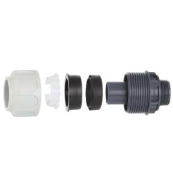 Compression fitting BD FAST with male thread for PoolFlex solvent flexible pipes