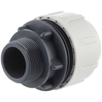 Compression fitting BD FAST with male thread for PoolFlex solvent flexible pipes 63mm x 2"