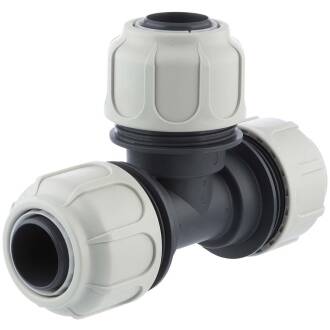 Compression fitting tee BD FAST for PoolFlex solvent flexible pipes
