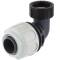 Compression fitting 90° BD FAST with female thread for PoolFlex solvent flexible pipes