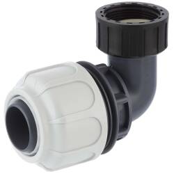 Compression fitting 90&deg; BD FAST with female thread for PoolFlex solvent flexible pipes 50mm x 1 1/2&quot;