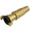 Brass nozzle with quick bayonet coupling