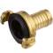 Brass quick bayonet coupling with hose tail