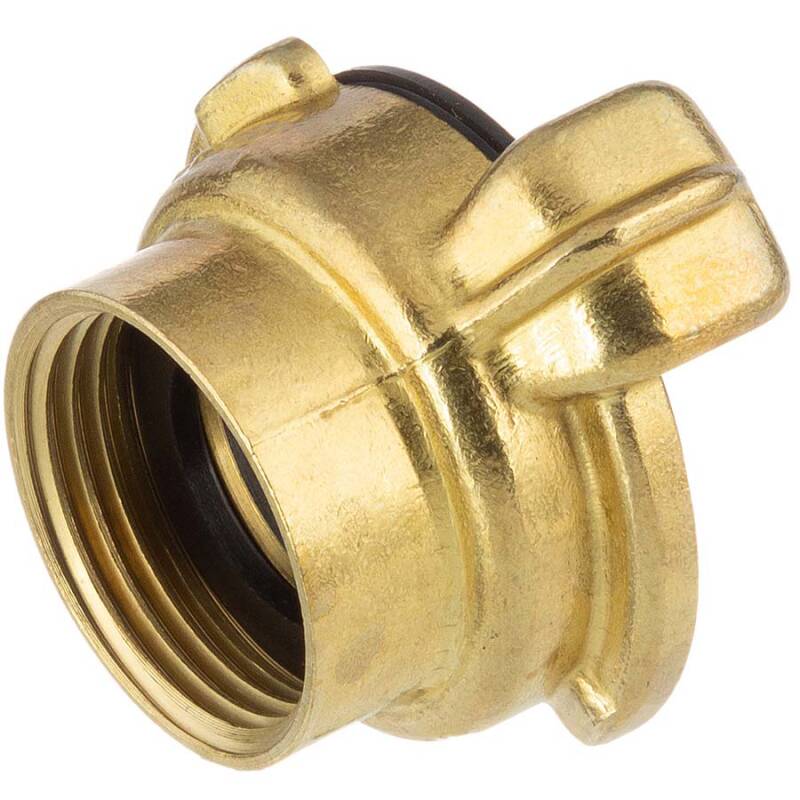 Brass quick bayonet coupling with female thread