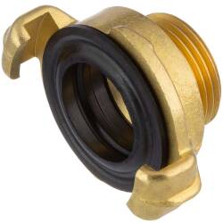 Brass quick bayonet coupling with male thread