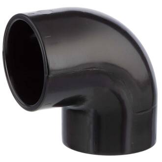 U-PVC black solvent elbow 90°