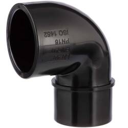 U-PVC black solvent reducing elbow 90&deg;