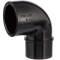 U-PVC black solvent reducing elbow 90°