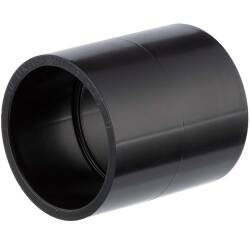 U-PVC black solvent socket