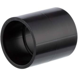 U-PVC black solvent socket 50mm