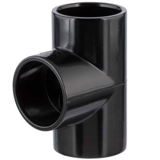 U-PVC black solvent tee 90°