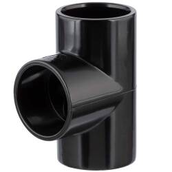 U-PVC black solvent tee 90&deg;
