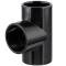 U-PVC black solvent tee 90° 50mm