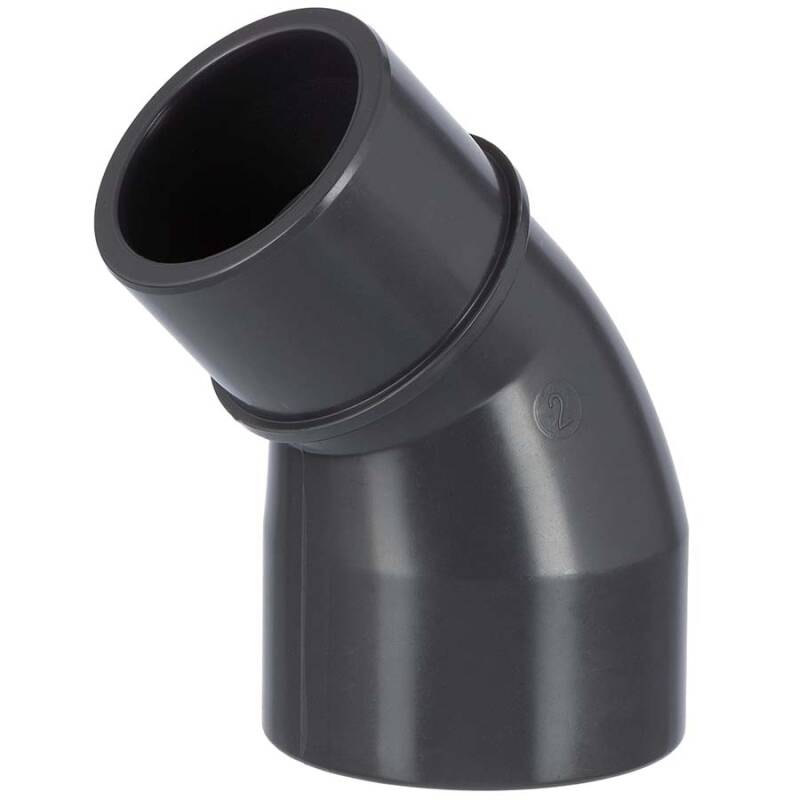 U-PVC solvent reducing elbow 45 f/m