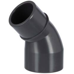 PVC-U Reduzierwinkel 45&deg; Klebemuffe x Klebestutzen/-muffe