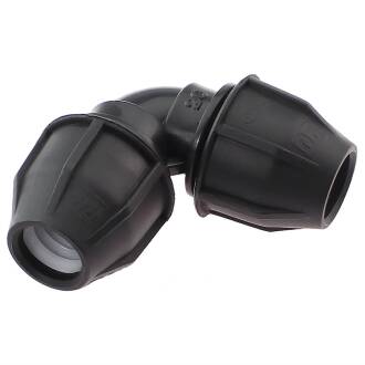 PP elbow 90° compression fitting 20mm