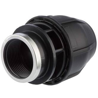 PP compression fitting x female thread