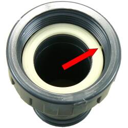 EPDM Flachdichtung Shore 70 mit Profil f&uuml;r Innengewinde 3/8"